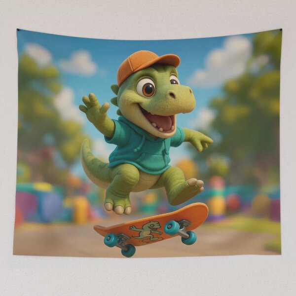 Item preview, Skater Iguanodon Dinosaur designed and sold by Sillytoe.