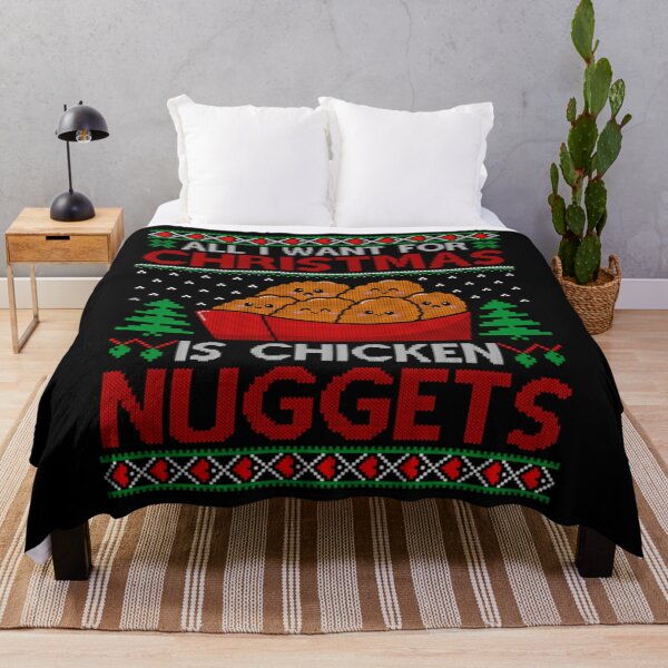 Item preview, I Want For Christmas Is Chicken Nuggets Ugly Sweater Swea designed and sold by agbomblouetl.
