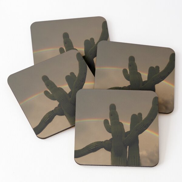 Item preview, Lovely Saguaro Cacti Rainbow  designed and sold by simonjayphotos.