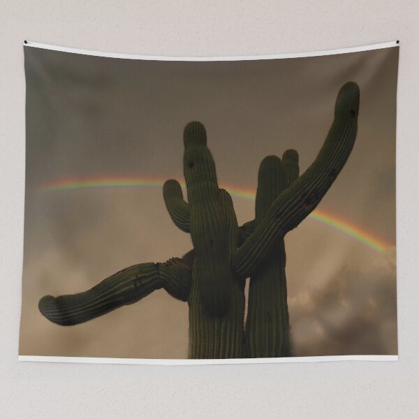 Item preview, Lovely Saguaro Cacti Rainbow  designed and sold by simonjayphotos.