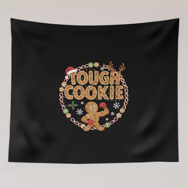 Item preview, "Tough Cookie" - Christmas Gingerbread Fighter Design designed and sold by DMNindustries.