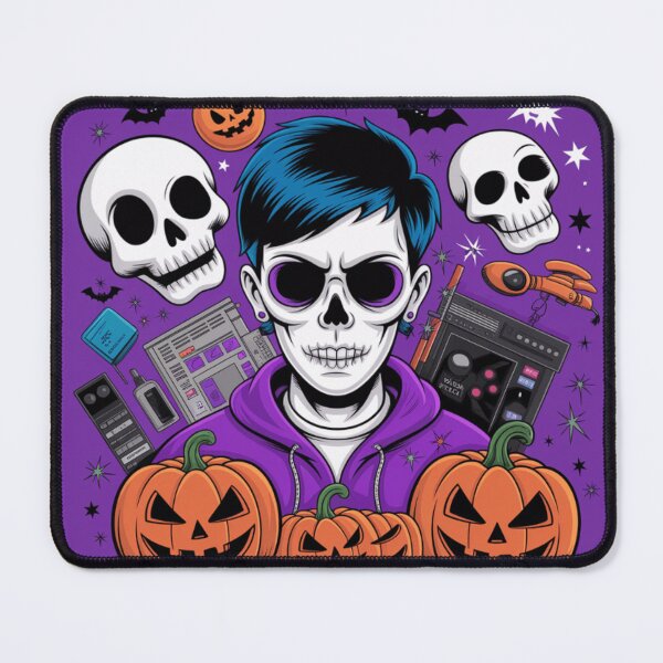 Item preview, Goth EDM Producer Skeleton | Spooky Beatmaker Halloween Design designed and sold by Rano1234.