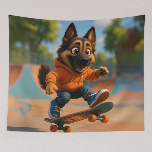 Item preview, Skater King Shepherd designed and sold by Sillytoe.