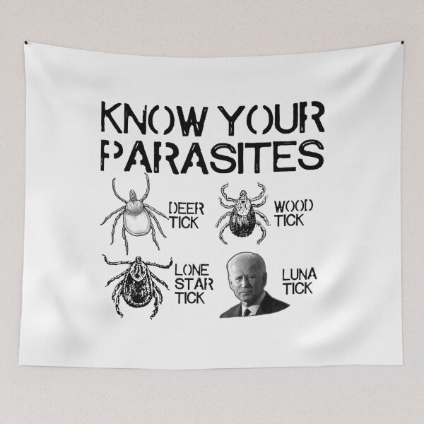Item preview, Know Your Parasites Anti Biden Funny Joe Biden Parody 		 designed and sold by gamboubistrac.