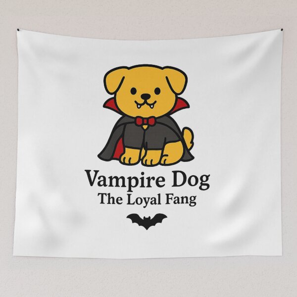 Item preview, Vampire Dog – The Loyal Fang designed and sold by RungsitDesign.
