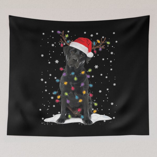 Item preview, Black Lab Labrador Christmas Tree Light Pajama Dog Xmas 		 designed and sold by tolkeoibohe.