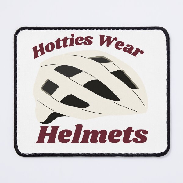 Item preview, Hotties Wear Helmets Road Bike Cycling Graphic designed and sold by GraceeDrake.