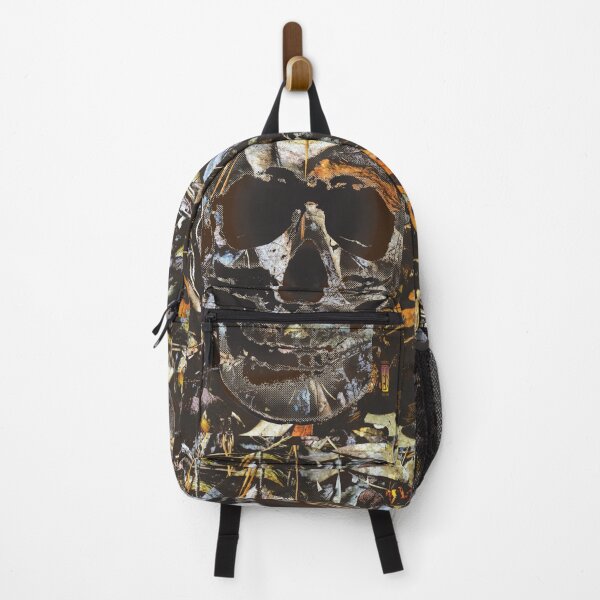 Item preview, Bones Big Skull Chainsaw Camouflage Pattern Ground Floor designed and sold by TyBrockDesigns.