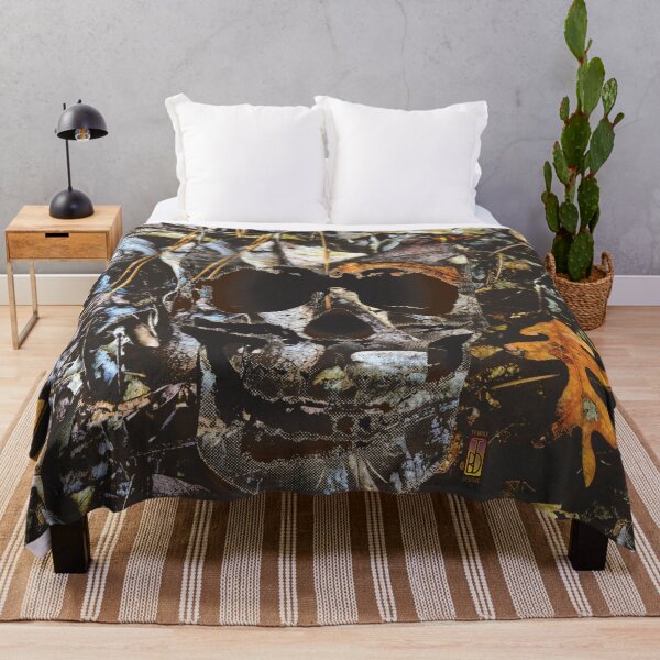 Item preview, Bones Big Skull Chainsaw Camouflage Pattern Ground Floor  designed and sold by TyBrockDesigns.