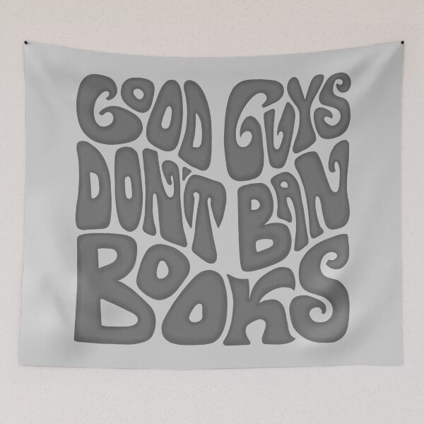 Item preview, Good Guys Don't Ban Books Word Art designed and sold by Unhinged Heather.