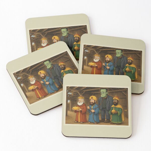 Item preview, Frankincense – Funny Frankenstein Christmas Pun with Three Wise Men designed and sold by hangmeart.