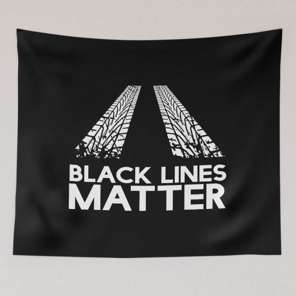 Item preview, Black Lines Matter! Drift Car Guys Funny Racing 	 Idea 		 designed and sold by tolkeoibohe.