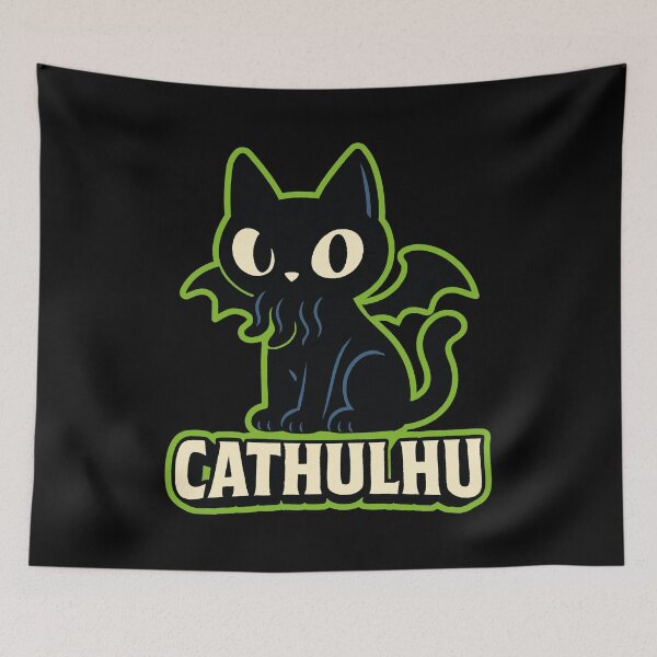 Item preview, Cat – Cathulhu Pun Mashup designed and sold by Dazzlement.