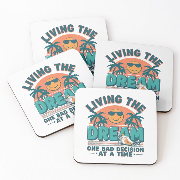 Item preview, Living The Dream One Bad Decision At A Time T‑Shirt | Funny Sarcastic Meme Tee | Ironic Life Humor Gift  designed and sold by GAIDREDA.