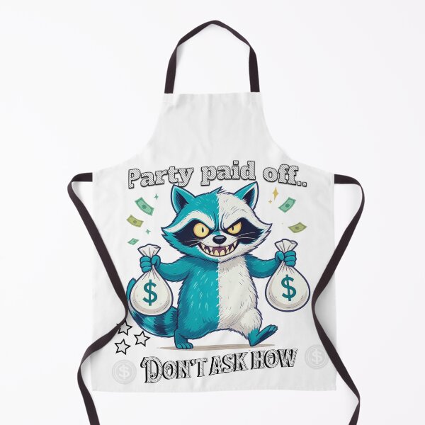 Item preview, Party Paid Off – Halloween Raccoon Party Tee designed and sold by Saaeba.