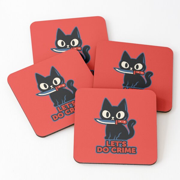 Item preview, Gato con cuchillo – Hagamos un juego de palabras sobre crímenes designed and sold by Dazzlement.