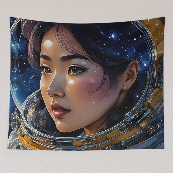 Item preview, Astronaut Girl in Space designed and sold by SassyArtistry.