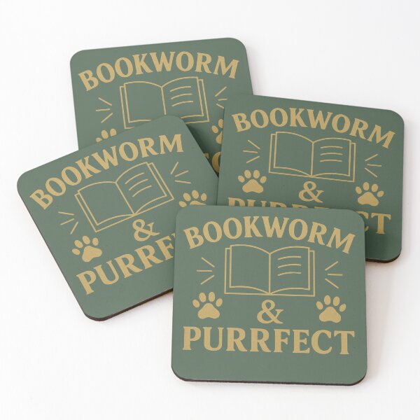 Item preview, Bookworm & Purrfect designed and sold by AdelStore.