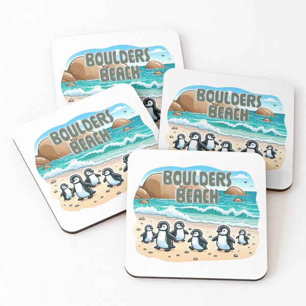 Item preview, Penguins at Boulders Beach Sticker designed and sold by The Digital Compass.
