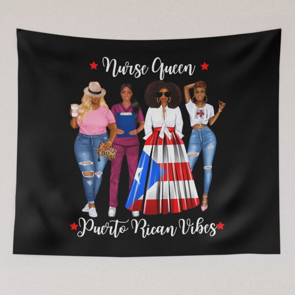 Item preview, Black Puerto Rican Nurse Nursing Student Midwife Afro Latina 	 		 designed and sold by tolkeoibohe.