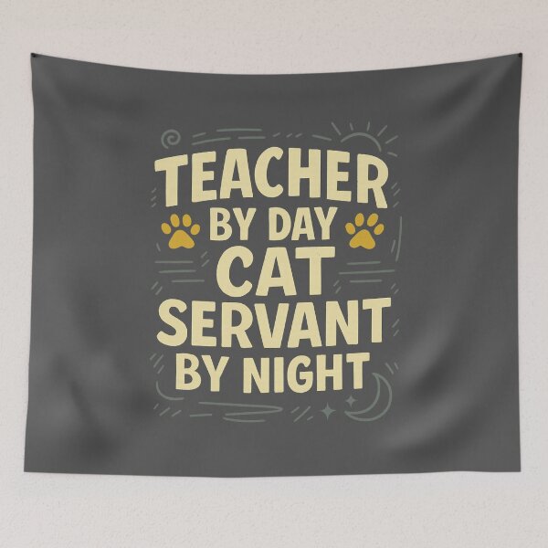 Item preview, Teacher by Day Cat Servant by Night designed and sold by AdelStore.