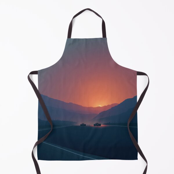 Item preview, Sunset gradient backdrop with Formula 1 cars in motion Art Inspired By Nature And The Active Outdoors designed and sold by CDC40.