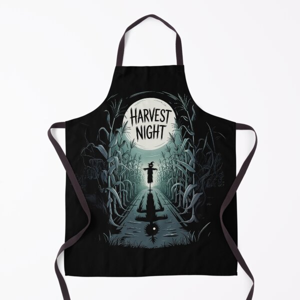Item preview, Harvest Night Scarecrow Moon Halloween Creepy Cornfield Art designed and sold by WitchyWhisper.