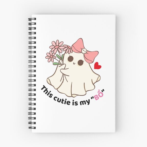 Item preview, Cute Ghost – My Bồ (Girlfriend) Halloween Pun designed and sold by RosalinesEyes.
