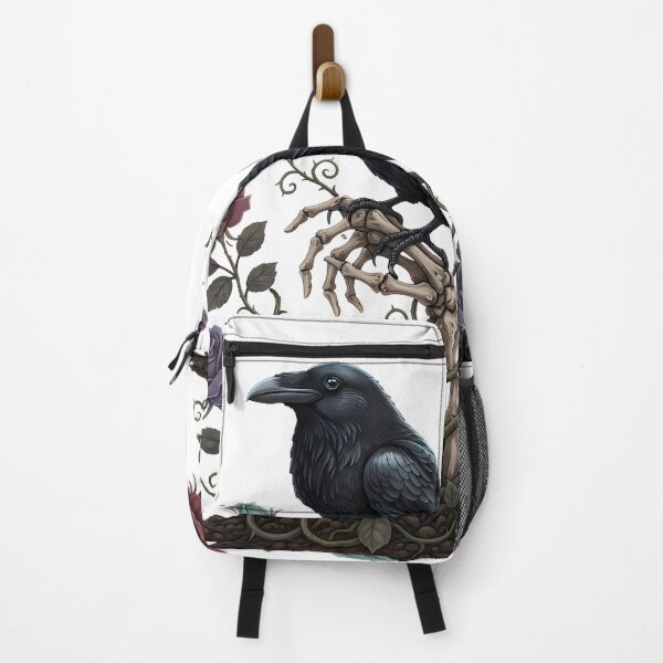Item preview, The Eternal Garden – Raven & Skeleton Hand Gothic Art designed and sold by Vrixat.