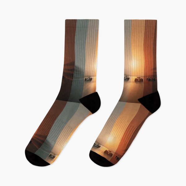 Item preview, Sunset gradient backdrop with Formula 1 cars in motion Art Inspired By Nature And The Active Outdoors designed and sold by CDC40.