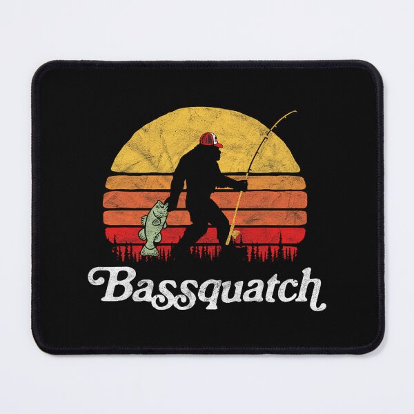 Item preview, Bassquatch! Funny Bigfoot Fishing Outdoor Retro designed and sold by kunevatoulaq.