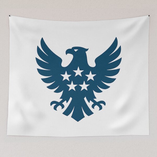 Item preview, Stylized Blue Eagle Emblem With Centered Stars designed and sold by kylmllr101684.