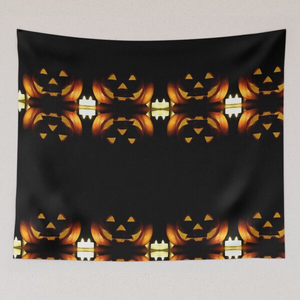 Item preview, Halloween Pumpkins and Candle Reflection designed and sold by Pmaleknia.