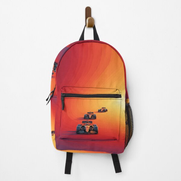 Item preview, Sunset gradient backdrop with Formula 1 cars in motion Art Inspired By Nature And The Active Outdoors designed and sold by CDC40.
