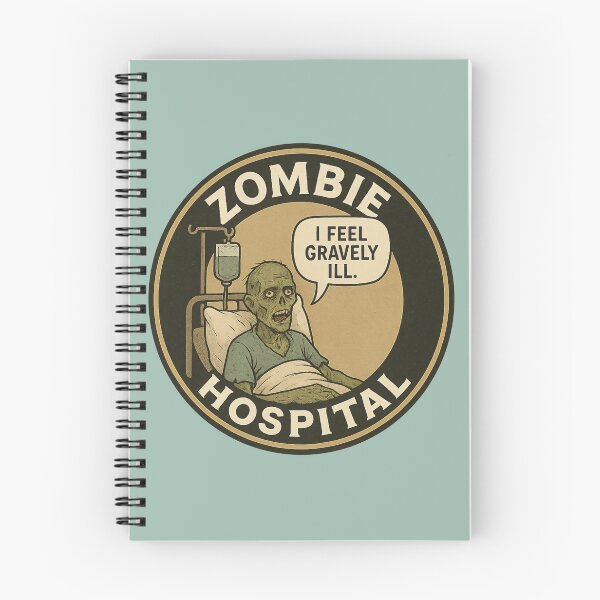 Item preview, Gravely Ill – Funny Zombie Hospital Horror Pun designed and sold by hangmeart.