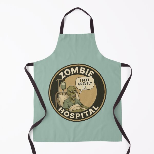 Item preview, Gravely Ill – Funny Zombie Hospital Horror Pun designed and sold by hangmeart.