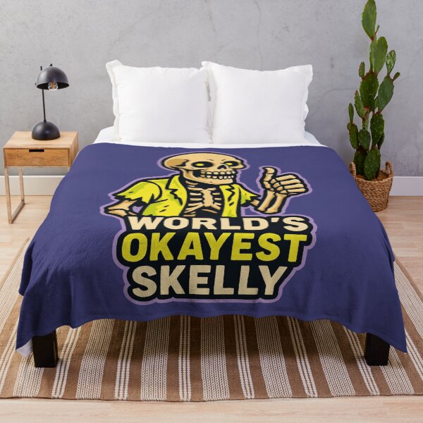 Item preview, Skeleton – World’s Okayest Skelly Pun designed and sold by Dazzlement.