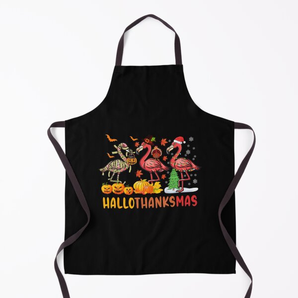 Item preview, Happy Hallo Thanks Mas-Thanksgiving Halloween xmas Flamingo designed and sold by arleetiiuc.