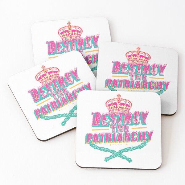 Item preview, Destroy the Patriarchy – Feminist Quote in Bold Pink designed and sold by PunchDrop.