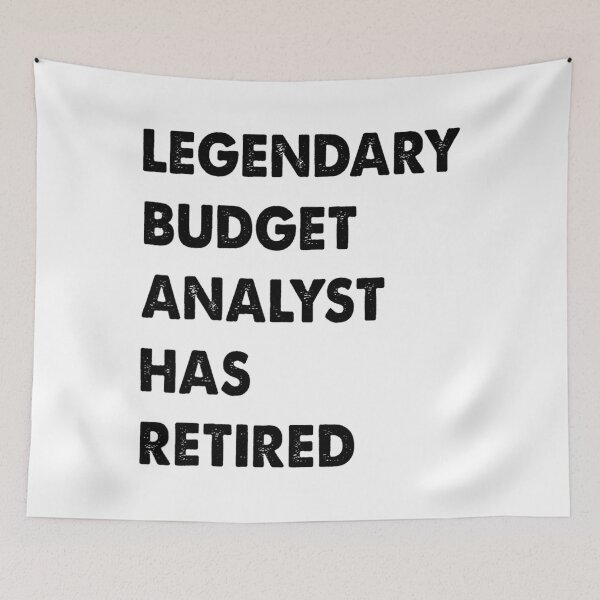 Item preview, Legendary Budget Analyst Has Retired 		 designed and sold by gamboubistrac.