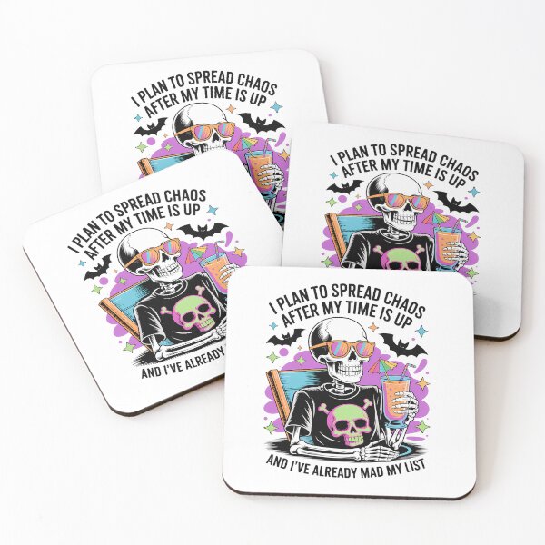 Item preview, HALLOWEEN T-SHIRT SKELETON CHAOS designed and sold by Monrue66 .