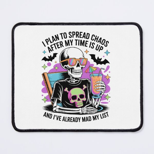 Item preview, HALLOWEEN T-SHIRT SKELETON CHAOS designed and sold by Monrue66 .