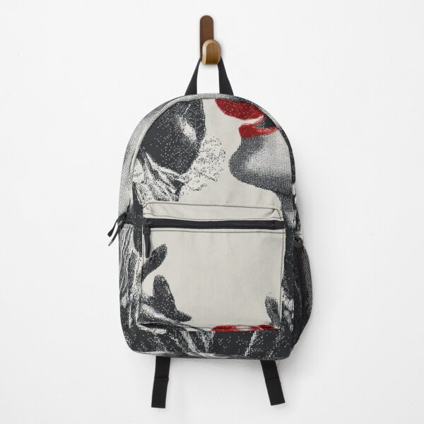 Item preview, Lollipop Lips |Halftone Lady with Cherry Red Pop Art Victorian designed and sold by CrunchyGoats.