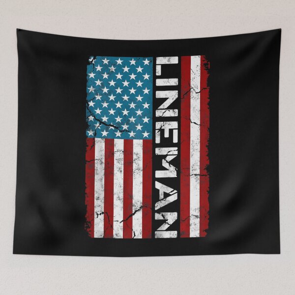 Item preview, American Flag Patriotic Electric Cable Lineman Zip 	1	 designed and sold by chereeroumbam.