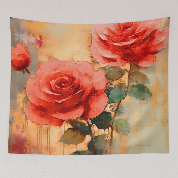Item preview, Elegant Red-Magenta Long-Stem Roses Sophisticated Art designed and sold by DEC02.