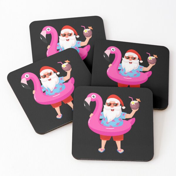 Item preview, Christmas in July Santa hawaii Sunglasses Flamingo 	 		 designed and sold by lyrouyolwao.