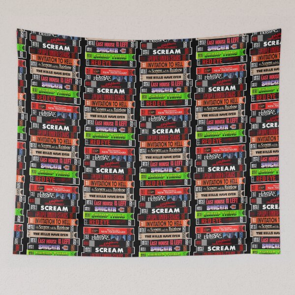 Item preview, Wes Craven VHS Horror Movies Stack designed and sold by darklordpug.