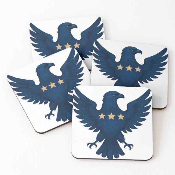 Item preview, Majestic Blue Eagle With Three Golden Stars designed and sold by kylmllr101684.