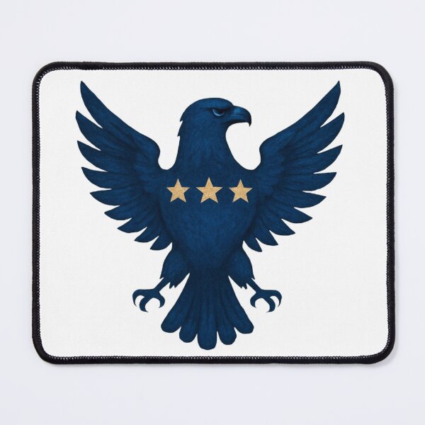 Item preview, Majestic Blue Eagle With Three Golden Stars designed and sold by kylmllr101684.