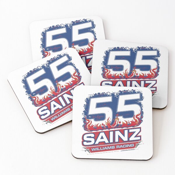Item preview, Carlos Sainz 55 Williams Racing Fire Design – Formula 1 Fan Art designed and sold by Activity01.